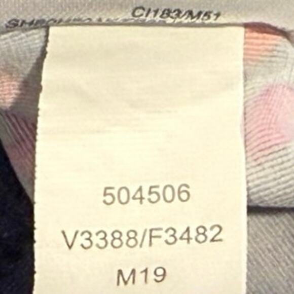 Lands’ End Keyhole High Neck Tankini Top Navy Pink Orange Floral Size 18 - Picture 12 of 12